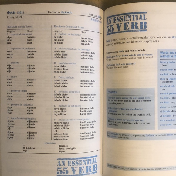 New Barrons 501 Spanish Verbs - Picture 5 of 8